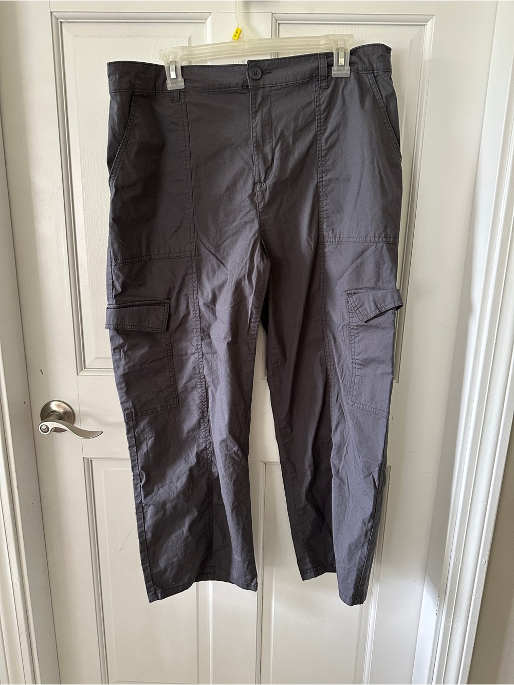 Plus Size XXL- Women’s Social Standard Charcoal Cargo Pants- Super Comfy